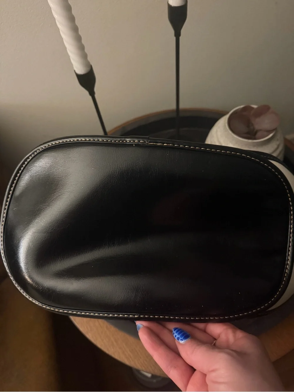STUNNING Black & Mustard Statement Handbag